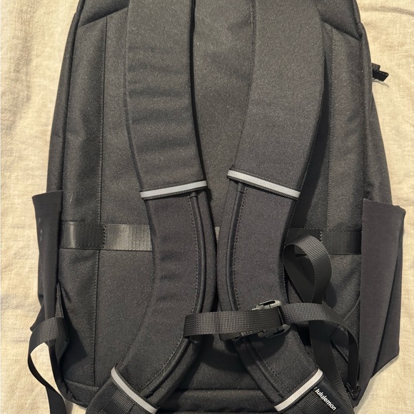 Lululemon Athletica Black Double Zip Backpack - Picture 2 of 5